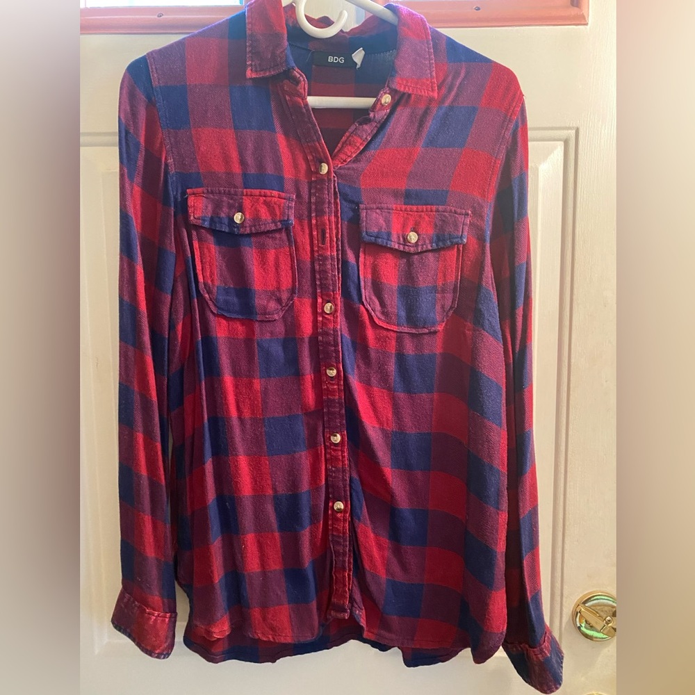 BDG Flannel Style Button Down